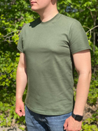 Армейская футболка Хаки Олива Хлопок 100% 4XL - изображение 4