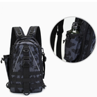 Тактический рюкзак трансформер 37x20x15 см черный 50454 - изображение 3