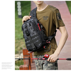 Тактический рюкзак трансформер 37x20x15 см черный 50454 - изображение 8