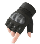Тактичні рукавички безпалі (велоперчатки, мотоперчатки) чорні GUMAO - зображення 1