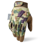 Тактические армейские перчатки с пальцами камуфляж JIUSUYI B35 - изображение 2