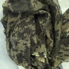 Шарф-сетка маскировочная для военных снайперов 150*135 см полиэстер камуфляж баф - изображение 4