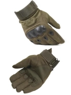 Закрытые тактические перчатки Оливковые Размер L (2105224218) - изображение 2