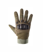 Закриті тактичні рукавички Оливкові Розмір М (2105224217) - зображення 1
