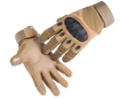 Закриті тактичні рукавички Піщані Розмір М (2105224214) - зображення 1