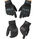 Закрытые тактические перчатки Черные Размер M (2105224211) - изображение 2