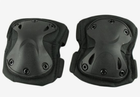 Комплект защиты тактической наколенники, налокотники MHZ F001, черный - изображение 6
