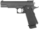 Спринговый пистолет Galaxy Colt M1911 с кобурой на пульках BB 6 мм металлический Black - изображение 4