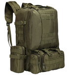 Рюкзак тактический с подсумками HLV A08 50 л Olive - изображение 1