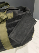 Тактична сумка-рюкзак Colo 90 л Чорний з хакі від 100 шт - зображення 6