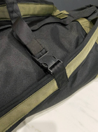 Тактическая сумка-рюкзак Colo 90 л Черный с хаки от 10 шт - изображение 4