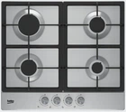 Варильна поверхня Beko HIAG 64225 SX Газова 4 конфорки Нержавіюча сталь