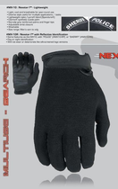 Тактические перчатки облегченные Damascus Nexstar I™ - Lightweight duty gloves MX10 X-Large, Чорний - изображение 2