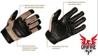 Тактические зимние кевларовые перчатки огнеупорные Wiley X Paladin Intermediate Cold Weather Flame & Cut Combat Gloves Medium, Койот (Coyote) - изображение 3
