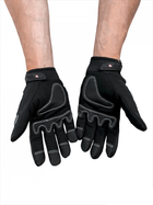 Тактичні рукавички повнопалі Механікс військові рукавички Mechanics чорний розмір XL 1 пара - зображення 3