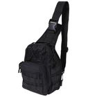 Тактична військова сумка рюкзак OXFORD 600D чорна - зображення 1
