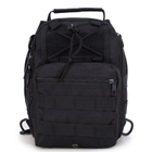 Тактична військова сумка рюкзак OXFORD 600D чорна - зображення 4