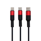 USB Hoco X26 Xpress Charging 3in1 Цвет Черно-Красный