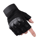 Тактические, штурмовые беспалые перчатки (велоперчатки, мотоперчатки) TG-04 Black XL - изображение 7