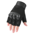Тактические, штурмовые беспалые перчатки (велоперчатки, мотоперчатки) TG-04 Black XL - изображение 8