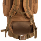 Рюкзак тактический рейдовый каркасный SILVER KNIGHT 65 литров TY-065 нейлон, оксфорд 900D коричневый - изображение 13