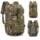 Рюкзак камуфляжный тактический 43x25x22 см зеленый 50424 - изображение 2