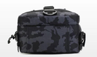 Сумка-рюкзак тактическая, черный камуфляж - изображение 6