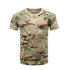Тактична футболка Flas-2; XXXL/58р; 100% бавовна. Камуфляж / зелений. Армійська футболка Флес. Турци - зображення 2