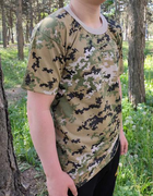 Тактическая футболка Flas-2; XXXL/58р; 100% Хлопок. Камуфляж/зеленый. Армейская футболка Флес. Турци - изображение 5