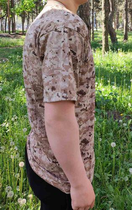 Тактическая футболка Flas-1; XXXL/58р; 100% Хлопок. Пиксель/песочный. Армейская футболка Флес. Турци - изображение 6