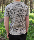 Тактическая футболка Flas-1; XXL/56р; 100% Хлопок. Пиксель/зеленый. Армейская футболка Флес. Турция. - изображение 7