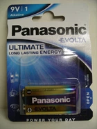 Батарейка Panasonic EVOLTA Крона 9V 6LR61 Alkaline