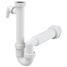 Сифон для кухонной мойки ALCA PLAST A81-DN50 с накидной гайкой 6/4" (8594045935479)