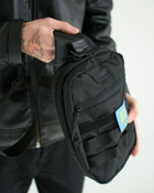 Сумка тактическая нагрудная, мужская тактична сумка кобура с быстрым доступом, сумка для пистолета, Bounce ar. SK-23-10, цвет черный - изображение 5