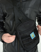 Сумка тактическая нагрудная, мужская тактична сумка кобура с быстрым доступом, сумка для пистолета, Bounce ar. SK-23-10, цвет черный - изображение 7
