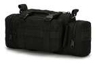 Тактическая универсальная поясная, наплечная сумочка TacticBag Черная (st2844) - изображение 1