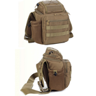 Армейская сумка тактическая 25x20x11 см камуфляжная 50438 - изображение 9