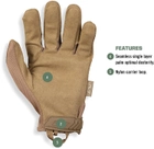 Военные тактические перчатки сенсорные (XL – размер, Койот Браун – цвет) - изображение 9