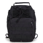 Рюкзак сумка тактична військова HLV 600D Black - зображення 4