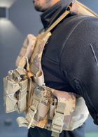 Военный тактический жилет плитоноска с разгрузочной системой для бронепластин NATO 30x25 см система MOLLE | Мультикам 2 - изображение 3