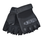 Тактичні безпалі рукавички (велорукавиці, моторукавиці) Eagle Tactical ET-01 Black Розмір L - зображення 5