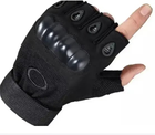 Беспалые военные перчатки (походные, армейские, защитные, охотничьи) Черный Размер :M (23998uybjnmkl)(LIVE) - изображение 3