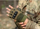 Перчатки тактические Oakley беспалые армейские Green L - изображение 4