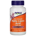 Натуральна добавка Now Foods Alpha Lipoic Acid 600 мг Капсули