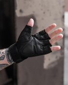 Тактичні рукавиці без пальців BEZET L чорні - зображення 9