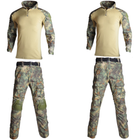 Тактичний костюм HAN WILD Jungle Python Убакс та Штани із захистом колін L Зелений Камуфляж HWP00268 - зображення 2