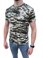 Футболка Піксель ЗСУ чоловіча, літня військова футболка, тактична футболка для військових ЗСУ. Розмір XL (54) - зображення 3
