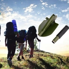 Лопата складная туристическая в чехле походная Универсальная штыковая сапёрная лопатка многофункциональная зеленая - изображение 6