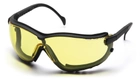 Тактические очки с диоптрической вставкой в комплекте Pyramex V2G amber желтые - изображение 6
