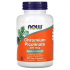 Витамины NOW Chromium Picolinate 200 мкг 250 вег капсул